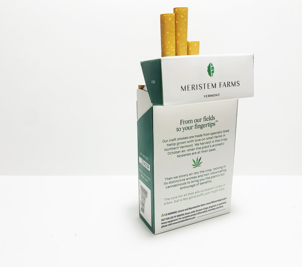TwentyPack Premium CBD Hemp Smokes Meristem Farms LLC