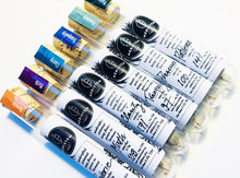 Load image into Gallery viewer, Six glass vials with white label and black print. Black Meristem Farms logo with handwritten name of each product, Reverie, Mirth, Clarity, Tranquility, Presence, Patience. Tamper strips are used to close cork tops each of distinct colors to identify each Intention which also represents a plant variety. Colors are, in the same order of the intentions listed previously; orange, purple, turquoise, deep blue, sea foam green, dark green.